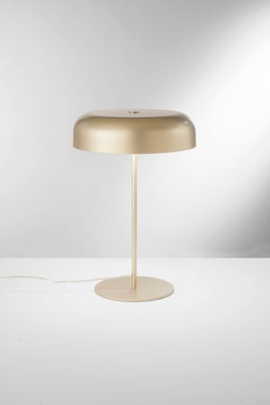 Calex Lampe de Table U-Line Or Craquelé, culot E27, H53cm, câble 1.5m