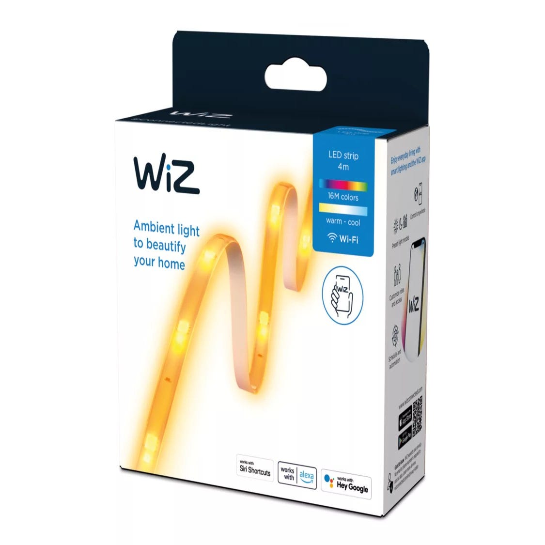 Wiz - WIZ Kit de démarrage Bandeau LED connecté 2m - Lampe connectée - Rue  du Commerce