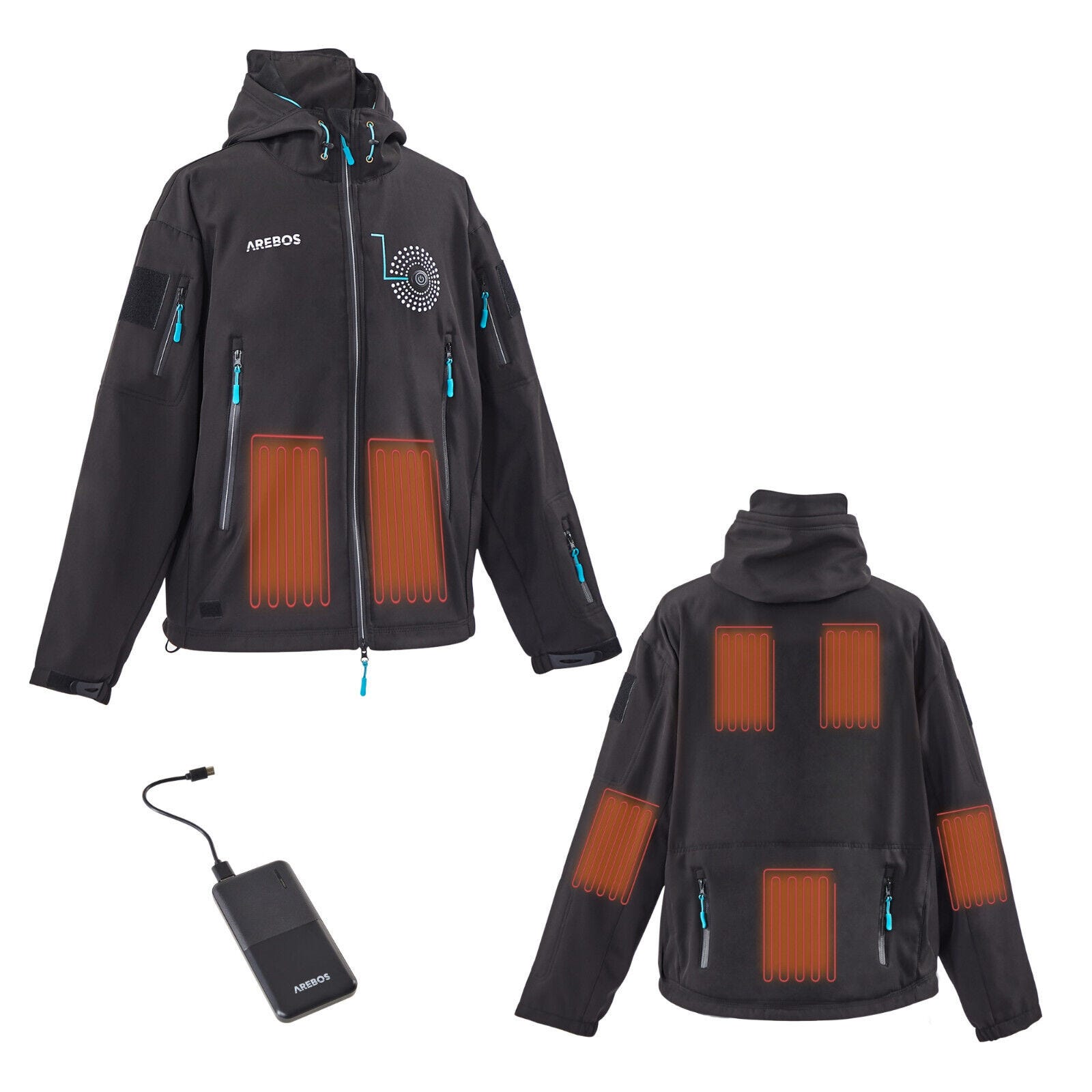 Gilet Chauffant,1 Homme et Femmes Chargement USB Hiver Vêtement Chauffant  Lavable Chauds Gilet Chauffé pour Activités de Plein Air Chasse Randonnée  en Ski Pêche Camping : : Mode