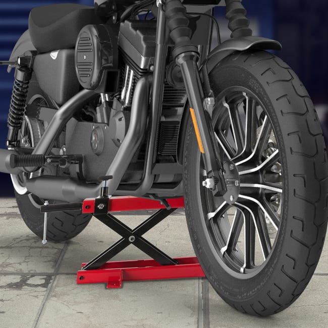  Cric Moto Hydraulique 500kg Plate-Forme élévatrice 90mm - 500mm  pour Motos Cric de Levage