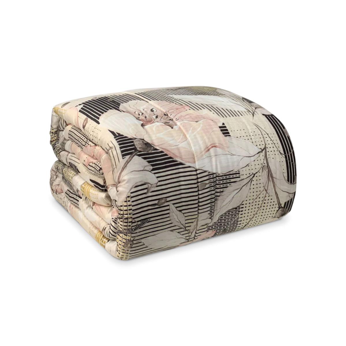 Gabel Trapunta Matrimoniale In Cotone Floreale 260x260 Cm: Invernale, Anallergica, Made In Italy (Memoire)