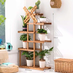 Scaffale per piante in legno appeso a 3 livelli scaffali per fioriera  scaffale per vasi da