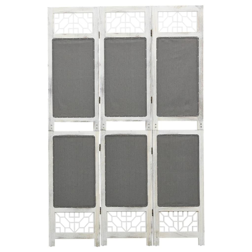 Paravento Divisorio 3 Pannelli 150 X 180 Cm In Tessuto Nero E Ferro Dec030798 86436798