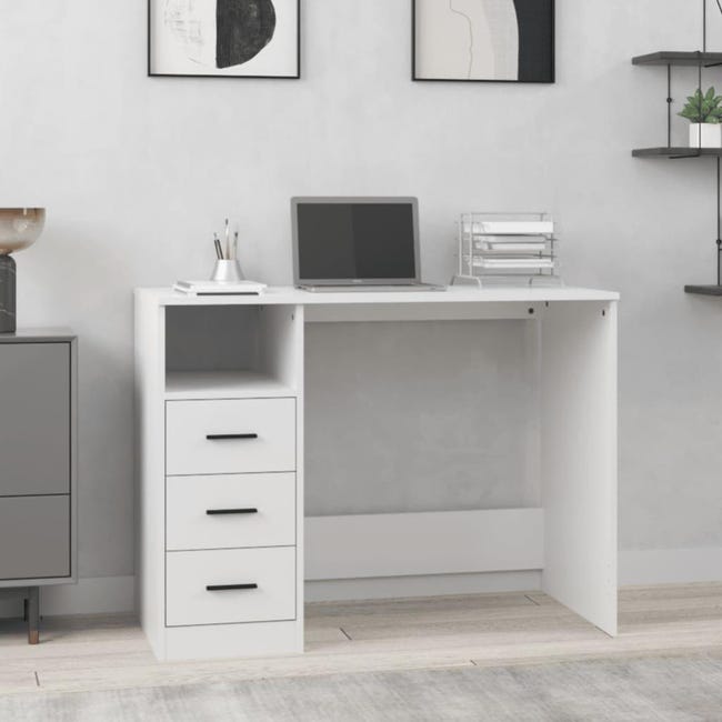 vidaXL Giroletto con Cassetti Bianco 140x200 cm in Legno Multistrato vidaXL Giroletto con Cassetti Bianco 140x200 cm in Legno Multistrato