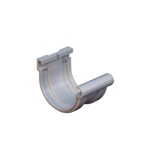 Gouttière PVC 25 demi-ronde - Jonction longue à joints montés PVC 25  demi-ronde - gris : : Bricolage