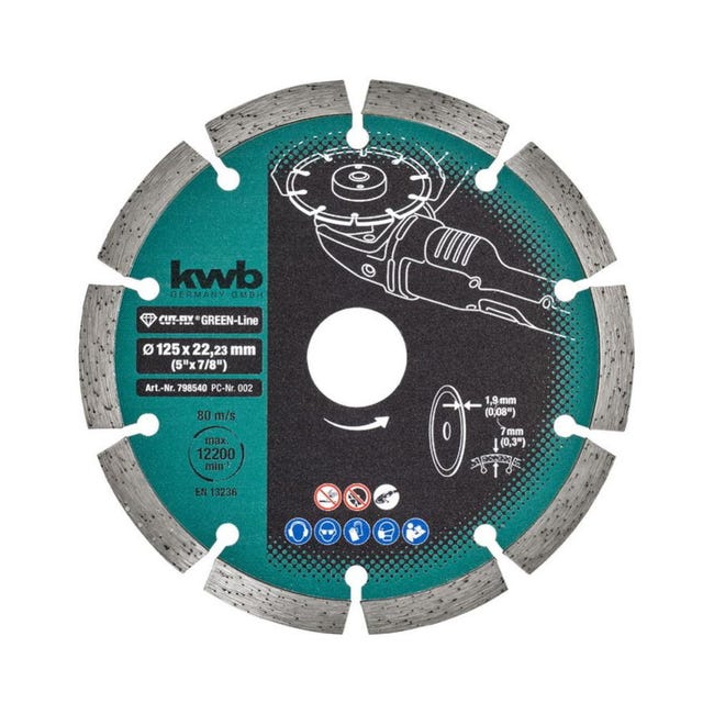 Disco Diamantato 125mm Per Granito E Marmo - Doppio Lato M14 - Foto 11