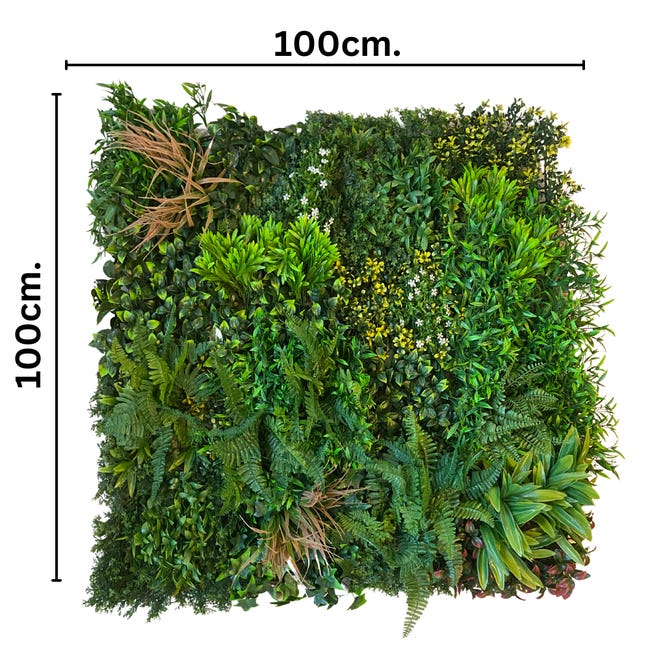 Mur végétal artificiel jungle 100x100