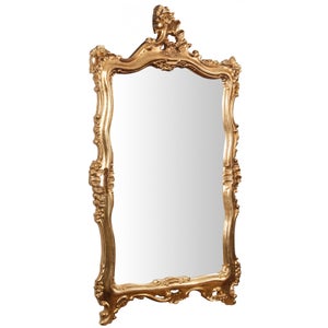 Specchio grande da parete e da terra 205x106 cm Specchio barocco bianco  Specchio da parete grande