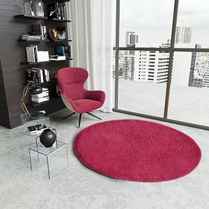 4x4 piedi rosa rossore tappeto rotondo per camera da letto