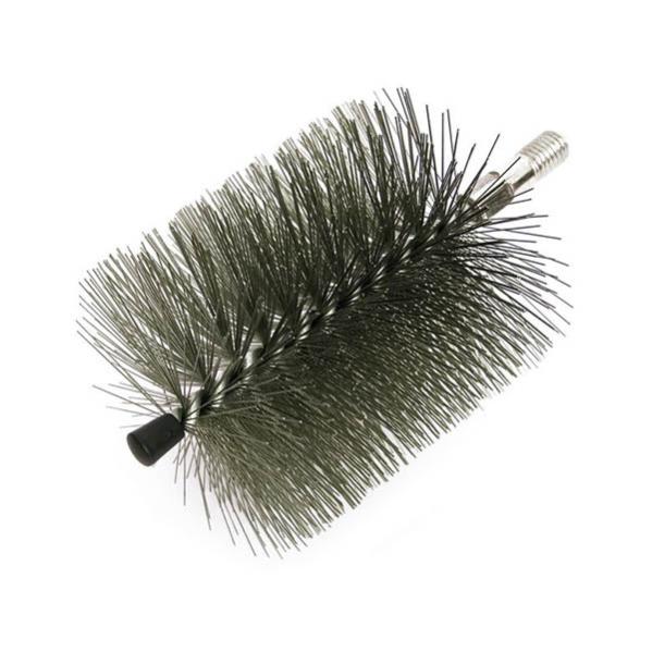 Scovolo Rotondo In Acciaio Per Pulizia Camini | Setole Piatte | Gancio E Filettatura M12 | Diametri 12-50cm - Foto 6