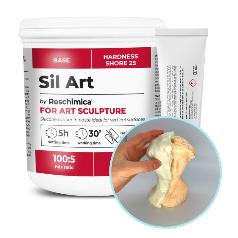 Gomma siliconica in pasta per scultori (1kg)