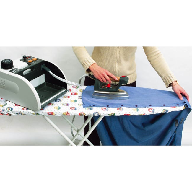 Housse de repassage FAST FIT - VENTEO - Tissu innovant - Housse table à  repasser - Coton - 140x50cm - Montage Rapide