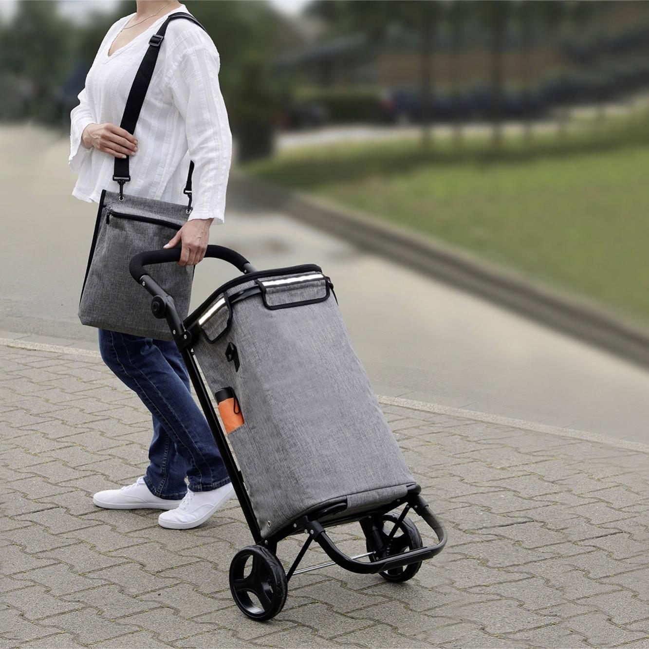 Caddie Cabas Courses Roulant Sac Ã Roulettes Pour Courses Sac De