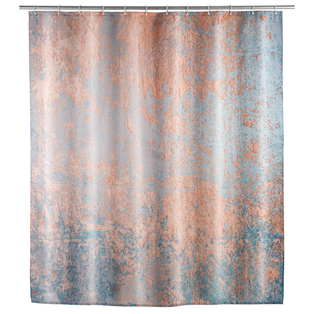 Rideau de douche anti-moisissure Baroque - Polyester - 180 x 200 cm - Gris