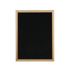 Tableau noir à bordure en bois 120 x 90 cm - pour craie et