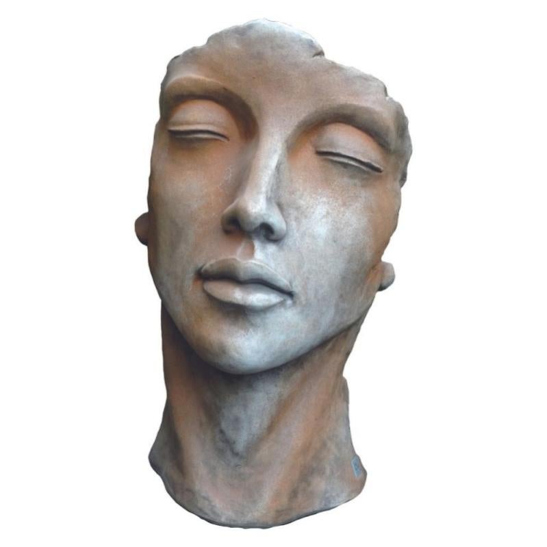 Statue visage femme extérieur grand format Rouille 115 cm Leroy Merlin