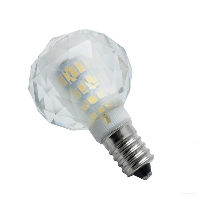 Lampadina LED globo E14 vetro cristallo lampada 6W resa 60W basso consumo attacco  piccolo 600 lumen 230V LUCE 4000K