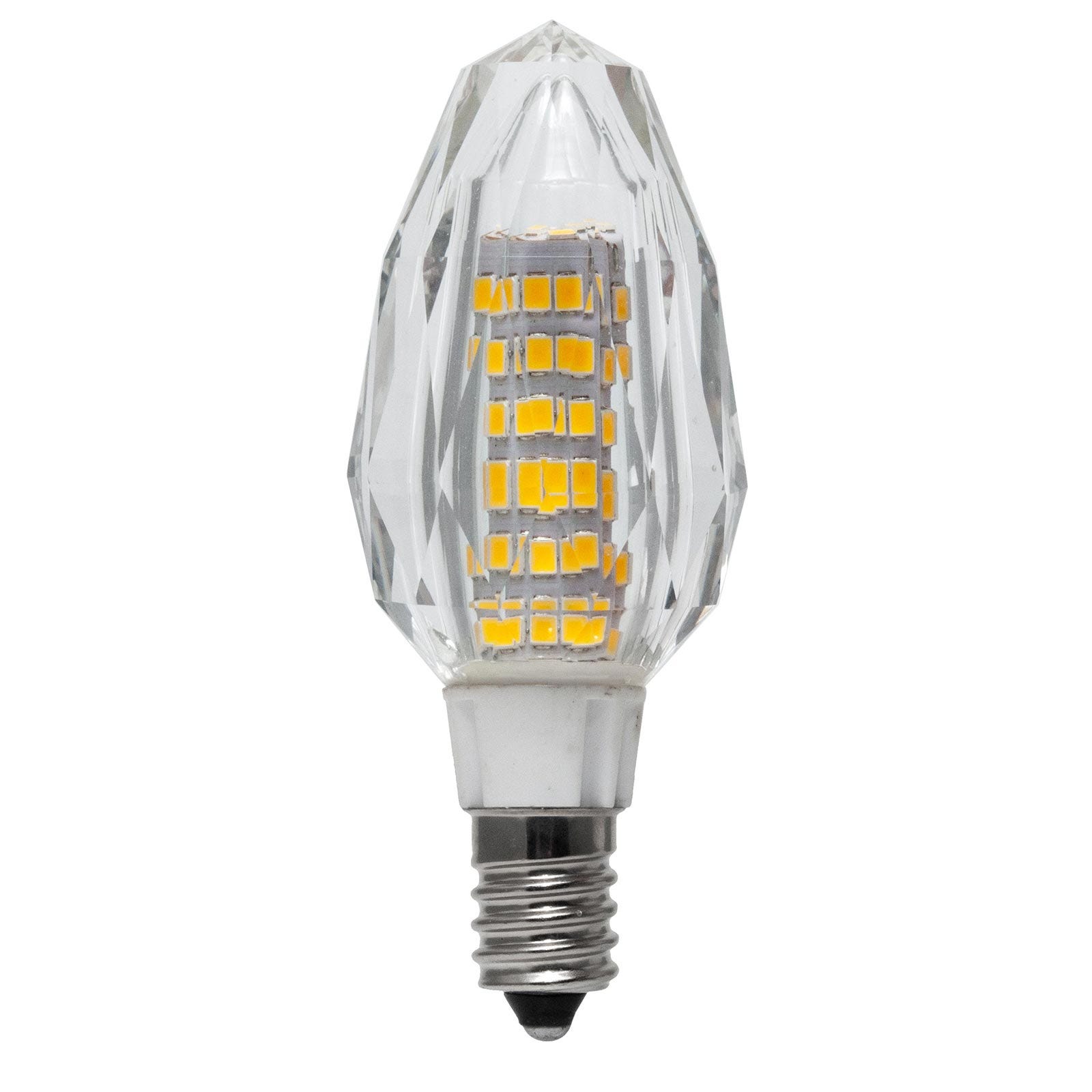 Lampadina LED candela E14 vetro cristallo lampada basso consumo attacco  piccolo 7W resa 70W 700 lumen 230V LUCE 6000K