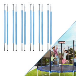 Lot de 16 mousses universelles pour trampoline pour poteaux de