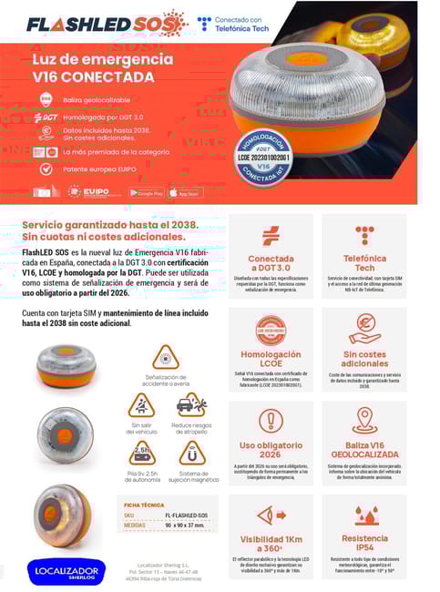 Baliza discount v16 dgt