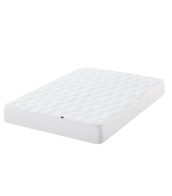 Cubrecolchón acolchado impermeable tela / pvc oslo 2 100% algodón para cama de 135 cm