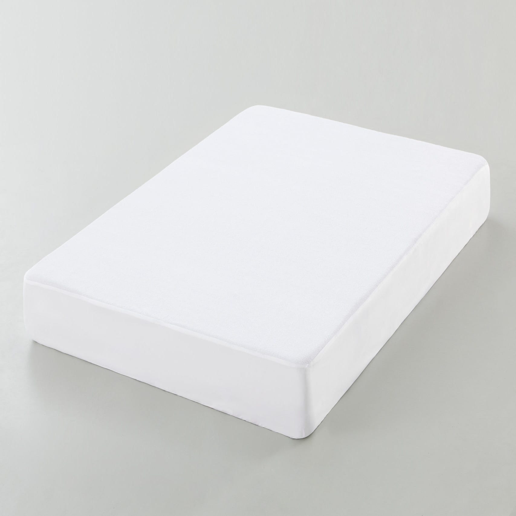 Protector de Colchón de Rizo Impermeable TEX HOME Cama 90 cm Blanco