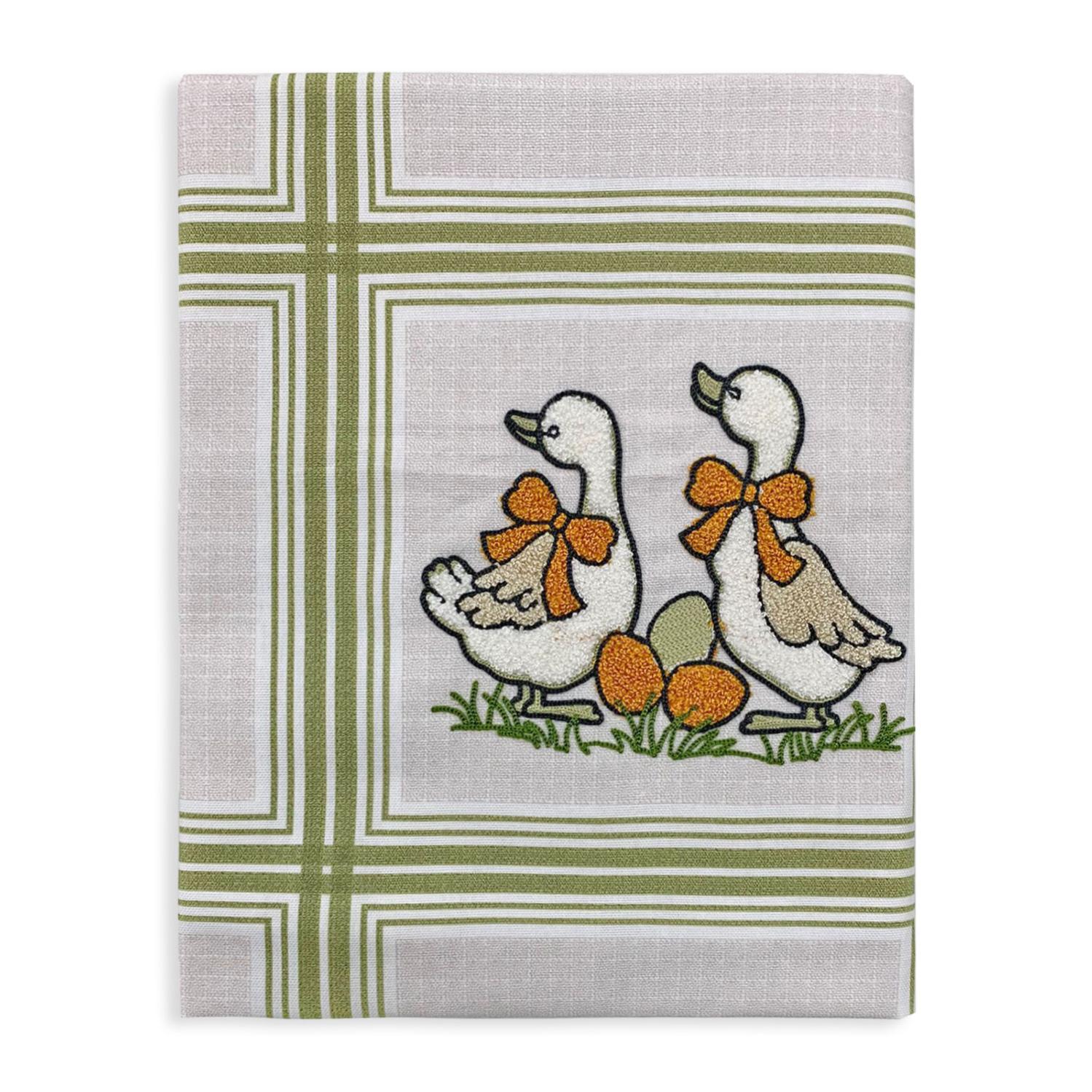 Tovaglia Pasquale Con Orecchie Di Coniglio - Decorazione Tavola Primavera, Antimacchia E Festosa - Foto 11