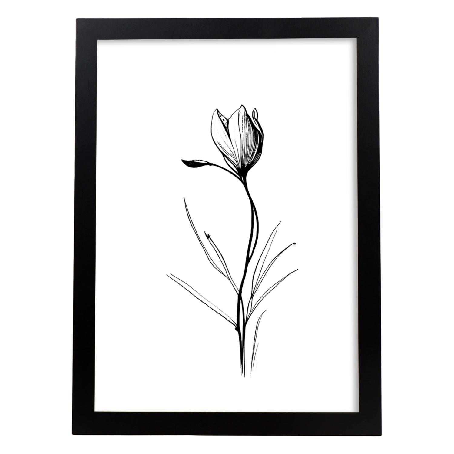 Fiori E Piante Del Disegno Dell'acquerello Illustrazione di Stock