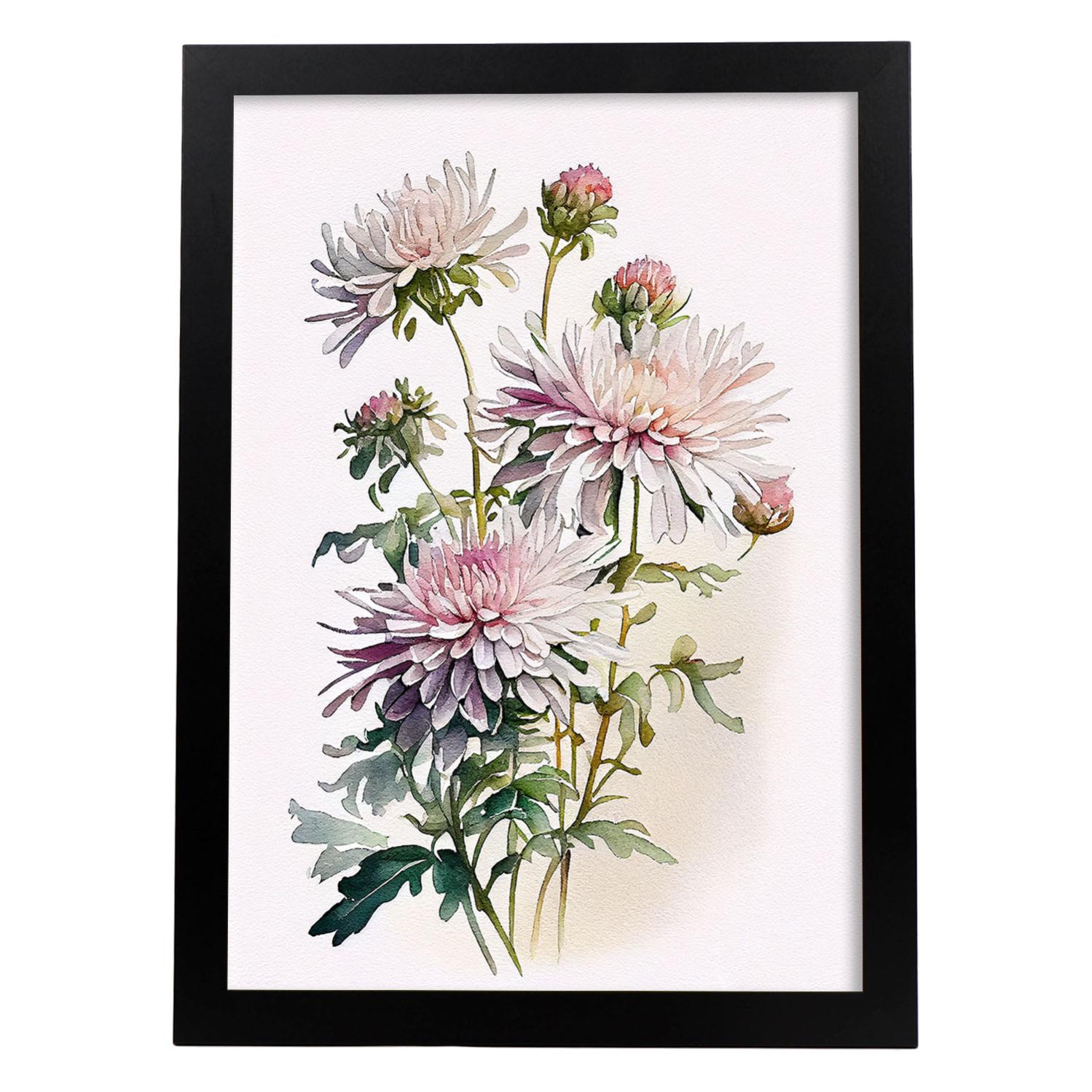 Nacnic Poster Mafalda In Stile Acquerello - Stampa D'arte A3 (29,7x42 Cm) Con Cornice - Quadro Decorativo Da Parete