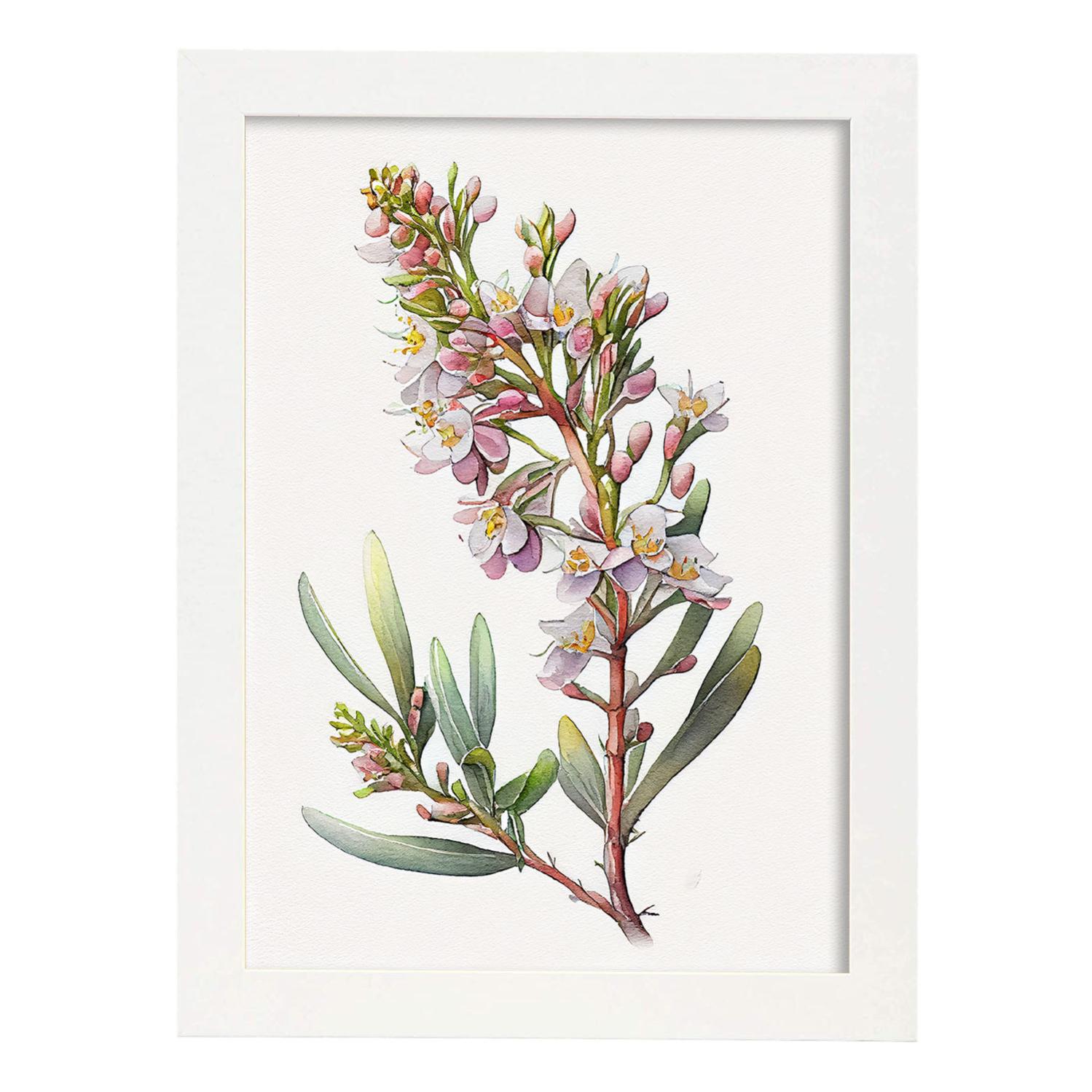 Federa per piumoni Fioritura pianta di cactus con fiori rosa su sfondo