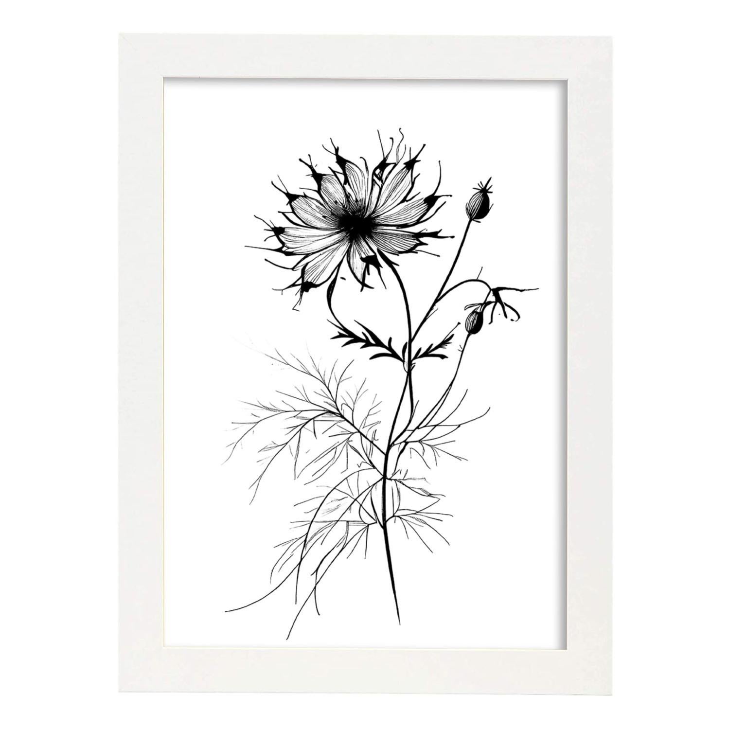 Marrone Verde Pianta Foglia Parete Arte Astratto Linea Tela Quadri Minimalista Nordico Poster Stampe Moderni Quadro Soggiorno Camera Casa Decorazioni 50x70cmx3 Senza cornice
