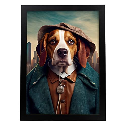 Nacnic Poster De Beagle En Estilo De Fotografía A Todo Color Divertidas Ilustraciones Realistas De Animales Ropa Interiorismo Decoración | Leroy Merlin