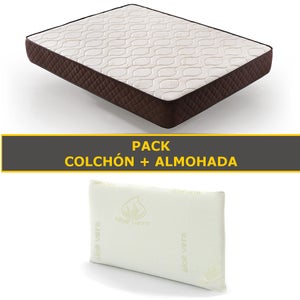 Pack de Canapé Abatible más Colchón HR con Visco más almohadas 105X200 cm .  Dream On