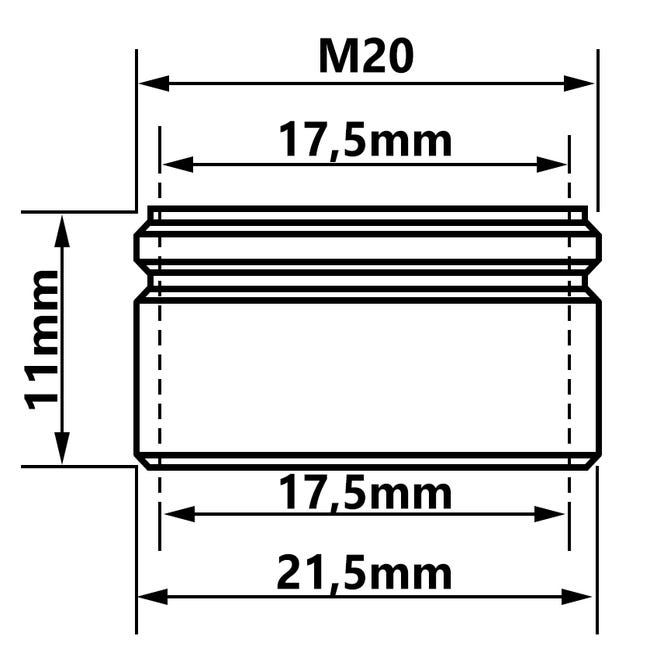 Mousseur Robinet Aérateur 20mm MALE M20 - Jusqu'à 70% d'économie d