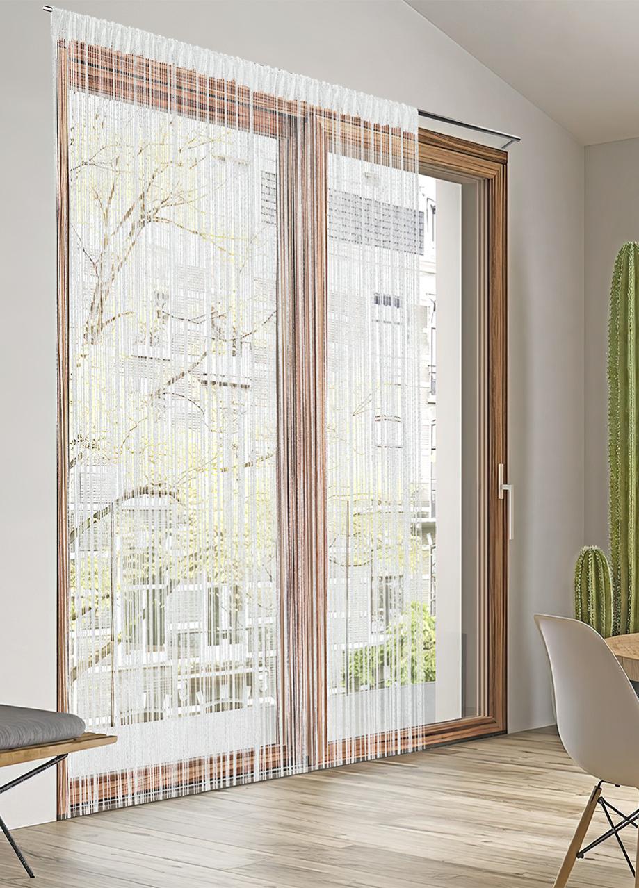 Rideau antibruit multifils couleur unie blanc 100X200 Leroy Merlin — free download