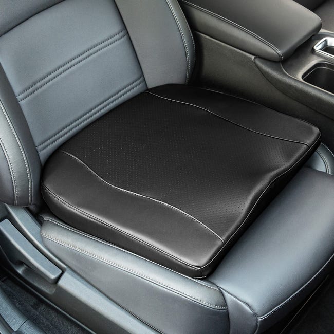 Cuscino per seggiolino auto Cuscino per sedile automatico Sedia ergonomica  traspirante 42,4x39,8 cm nero