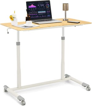 Table Bureau A Roulettes Pour Ordinateur Computer Mod. WHEEL