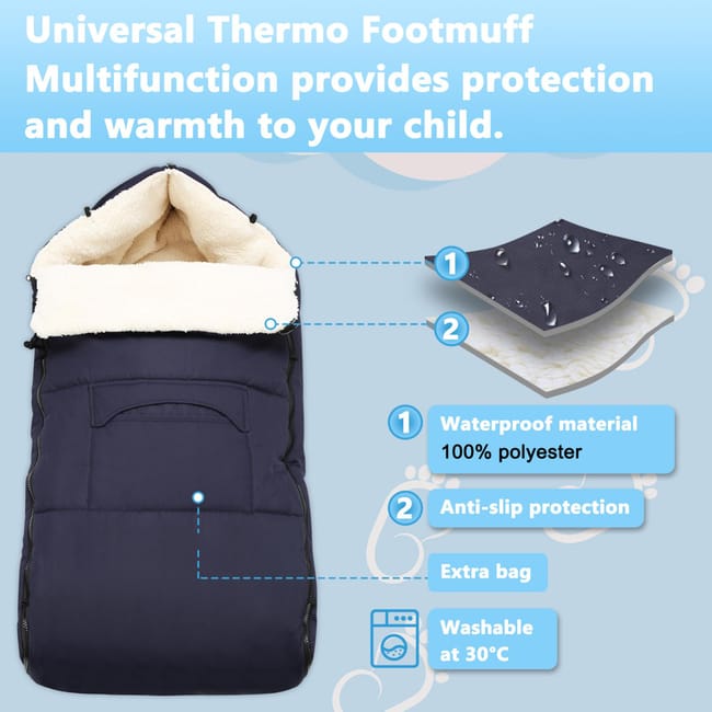 Sac de couchage top bébé pour poussette