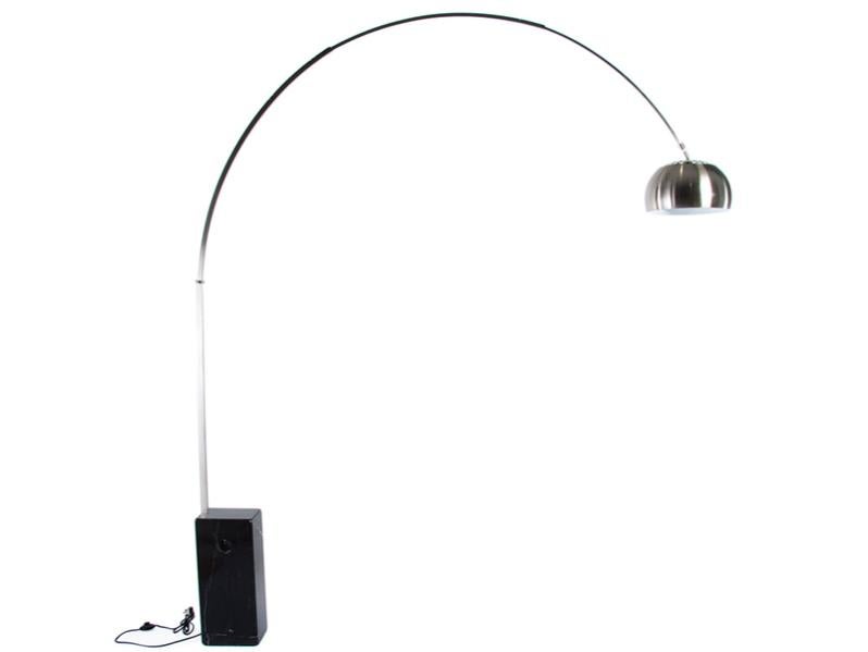Lampadaire Arco - Marbre noir | Leroy Merlin