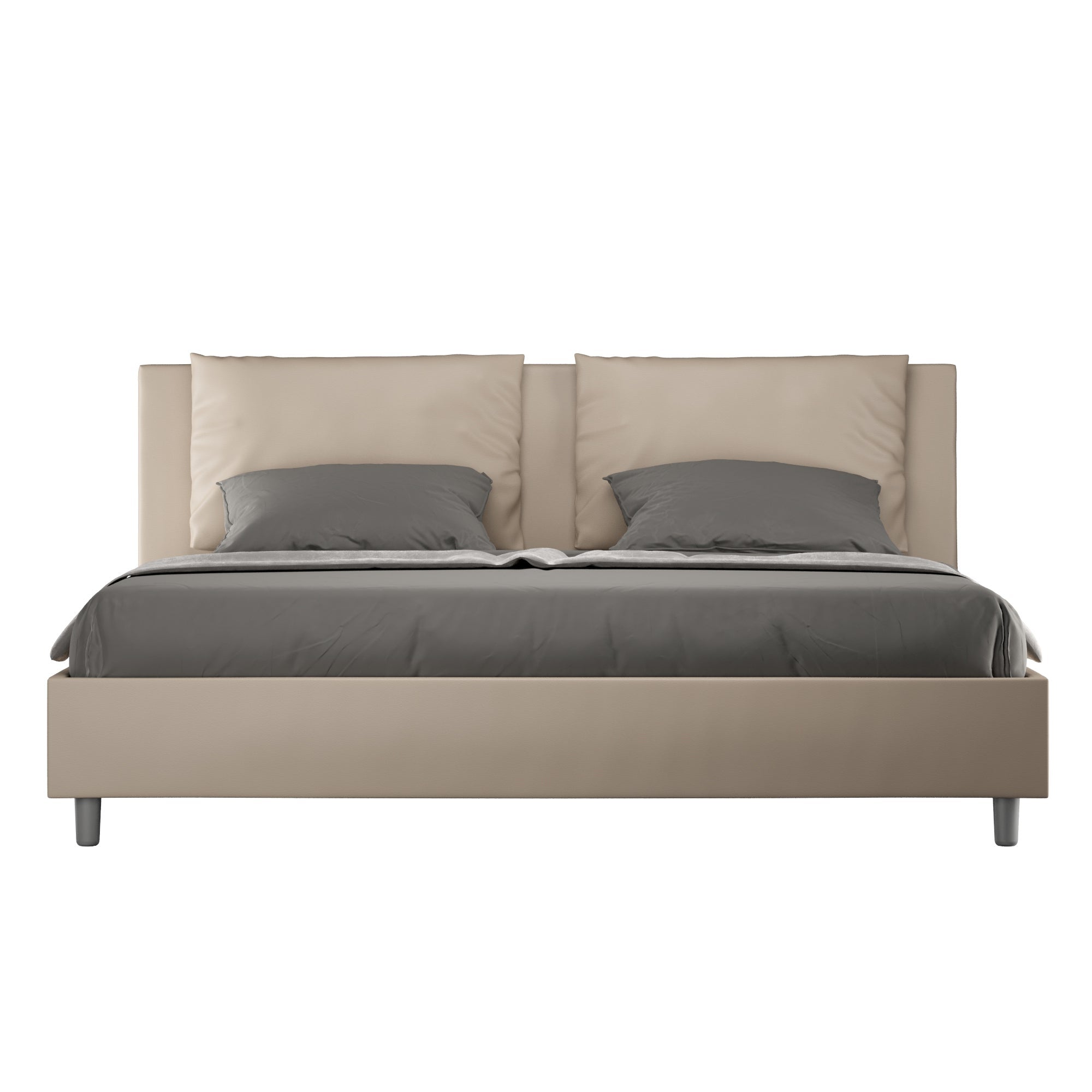 Letto Matrimoniale 160x190 cm con Rete e Contenitore Sleeper Sabbia