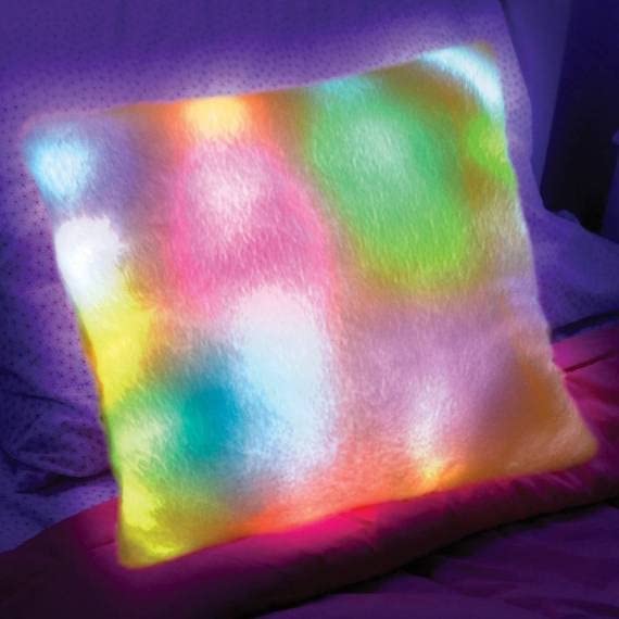 AGD Luce LED quadrata per cuscini 7 colori, morbidissima al tatto, luce  notturna per decorare il soggiorno, il divano, il letto.