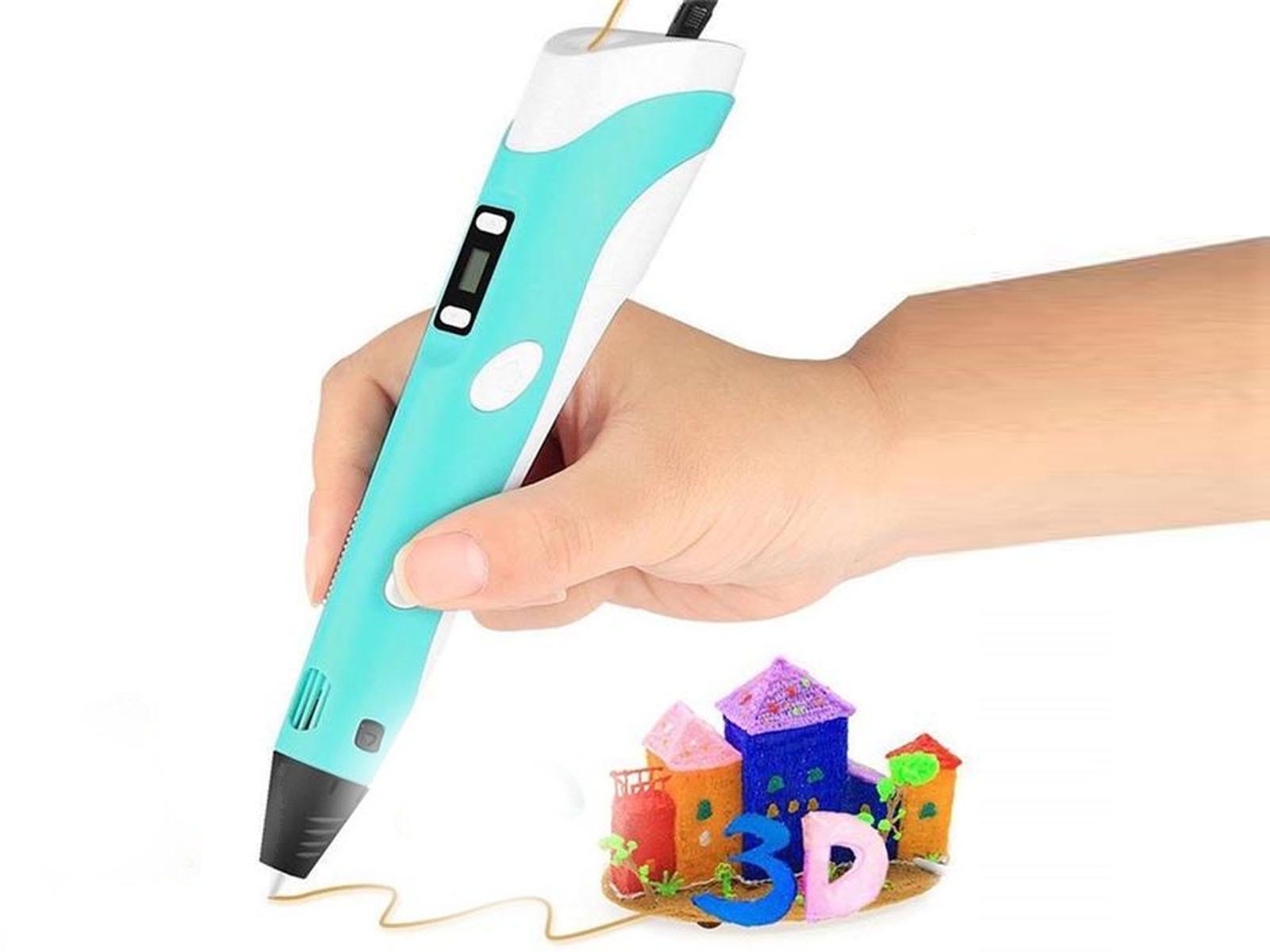 Penna 3D Smartek per bambini con display LED blu
