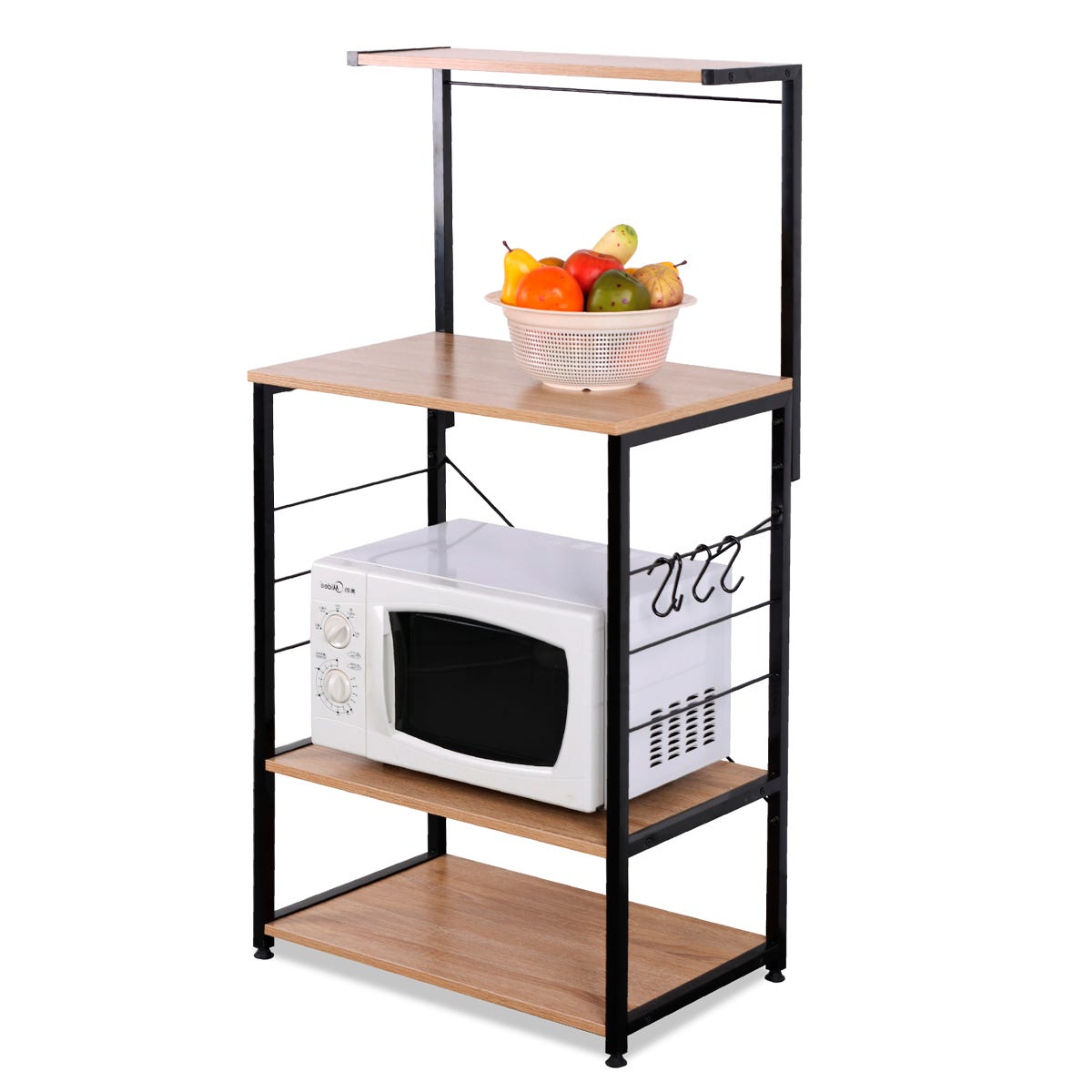 Mobile da cucina in legno ideale per forno a microonde 60x40xH123 cm