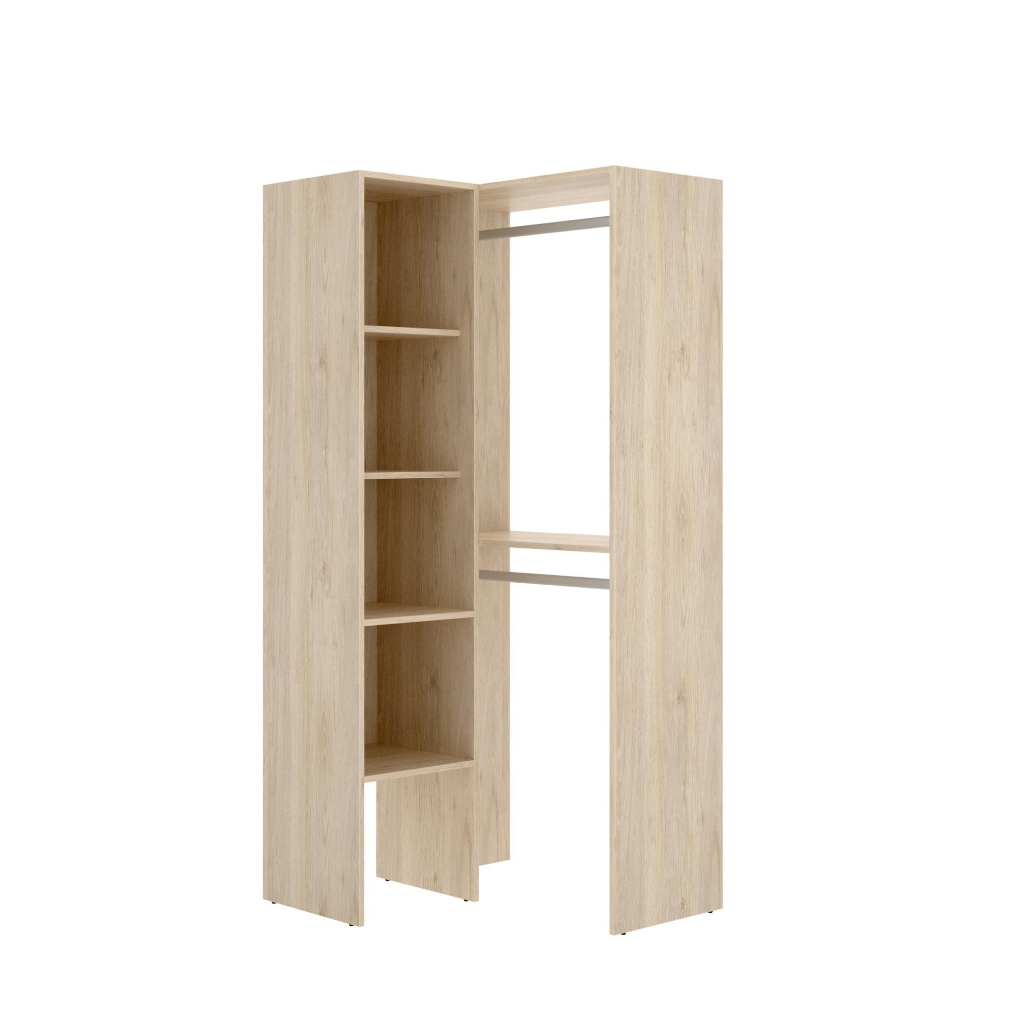 Badplaats - Mobili Da Bagno Paso 02 80cm, Nero Lucido, Armadio