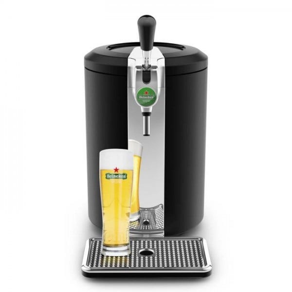 Machine a Biere - Tireuse KRUPS Beertender Compact Machine biere pression,  Compatible fûts de 5 L, Température parfaite, Biere fraîche et mousseuse VB