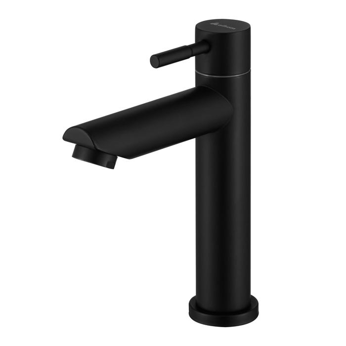 Robinet de lavabo Noir eau froide 93,4 mm robinet de salle de bain robinet de toilette