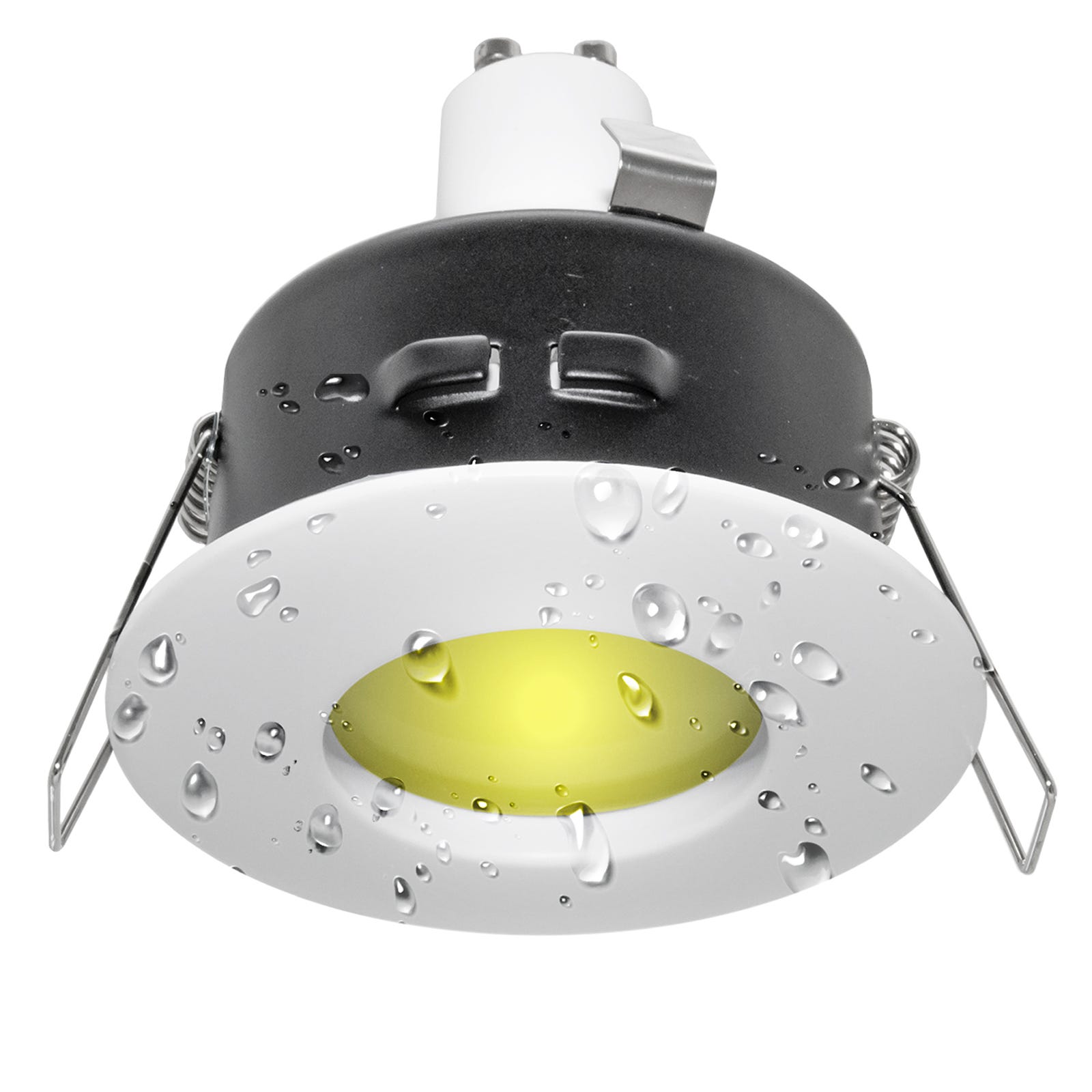 Spot étanche IP65 Douche salle de bain lampe LED GU10 6 W RGBW  chromothérapie : : Luminaires et Éclairage