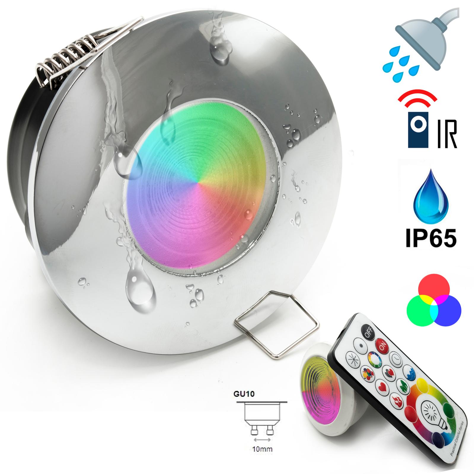 Kit Cromoterapia LED RGBW Planetitaly - 2 Faretti 12W IP65, Telecomando, Alimentatore 24V, WiFi