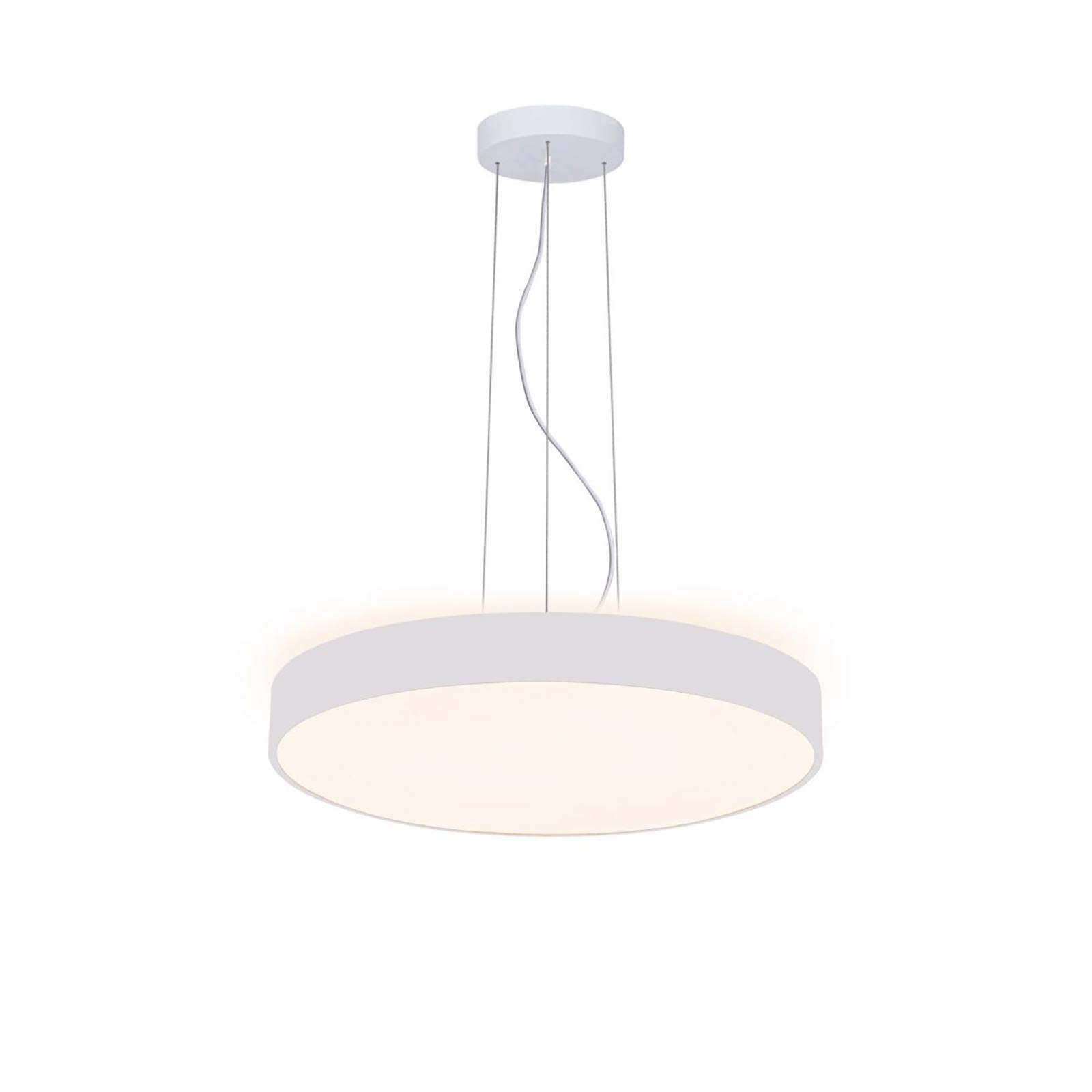 SCULPTORIS 60 Lampadario moderno cerchio bianco LED 40W lampada pendente  luce diffusa tavolo cucina 230V 60cm 3000K