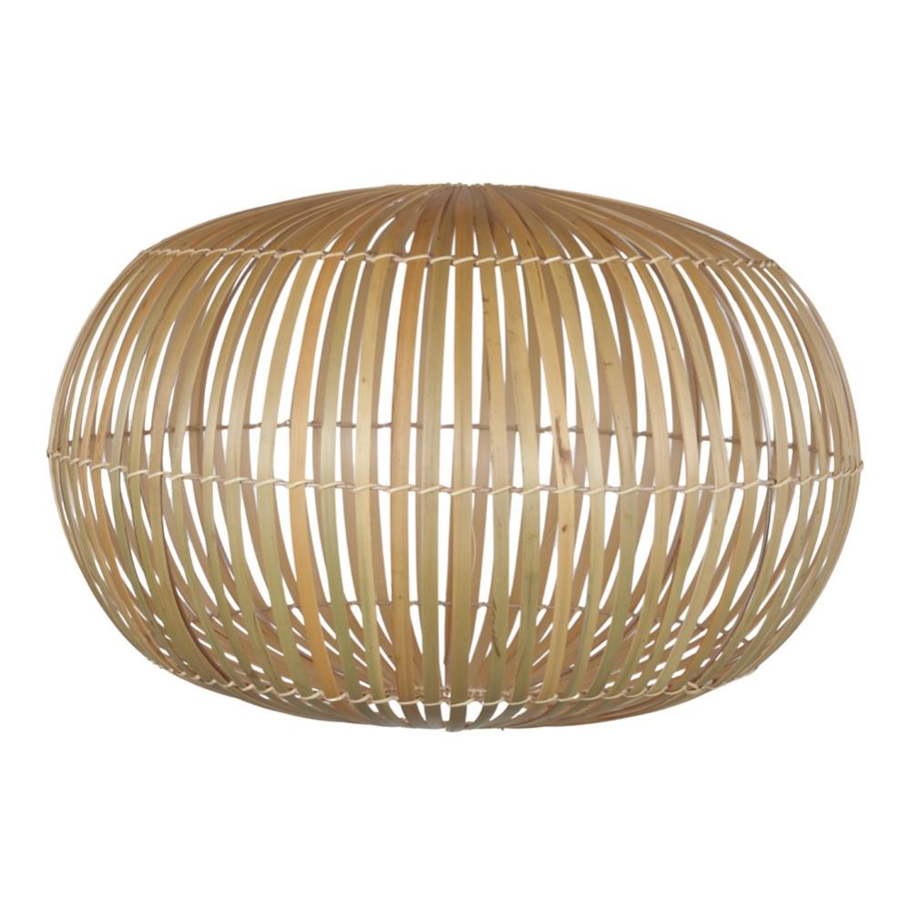 Abat-jour En Rotin Tissé Pour Plafond - Style Vintage, Dimensions 30x24x24 Cm - Décoration Intérieure Chaleureuse